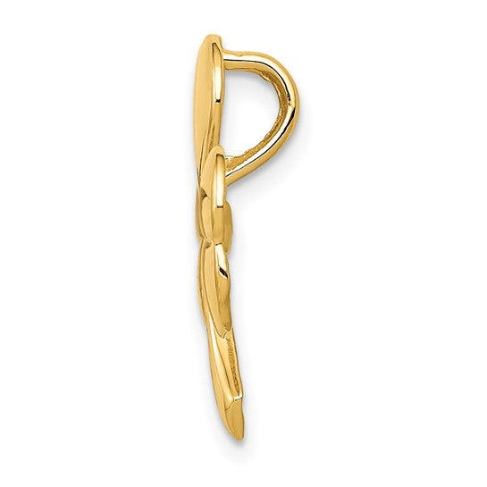 10kt Yellow Gold Shamrock Chain Slide