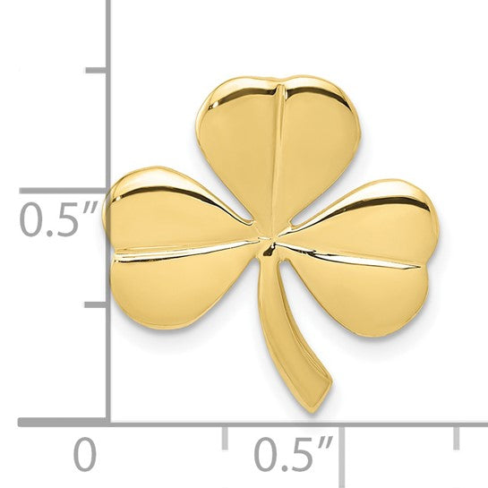 10kt Yellow Gold Shamrock Chain Slide