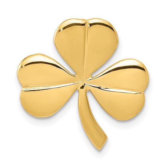10kt Yellow Gold Shamrock Chain Slide