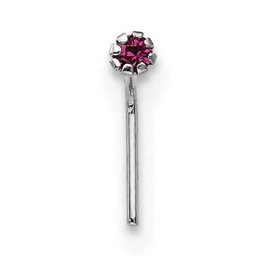 10kt White Gold 1.5mm Set Of 3 CZ Nose Studs