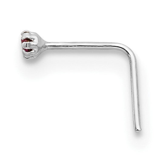 10kt White Gold 1.5mm Set Of 3 CZ Nose Studs