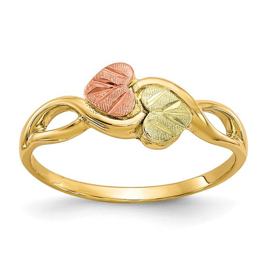 10kt Tri-color Black Hills Gold Ring