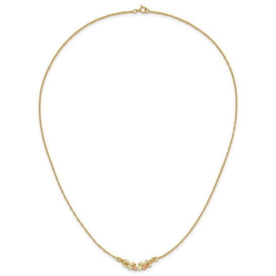 10kt Tri-color Black Hills Gold Necklace