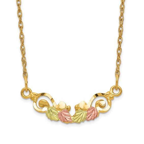 10kt Tri-color Black Hills Gold Necklace