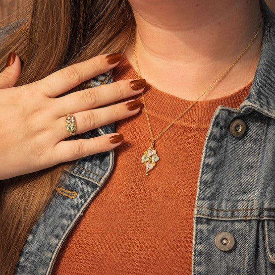 10kt Tri-color Black Hills Gold Necklace