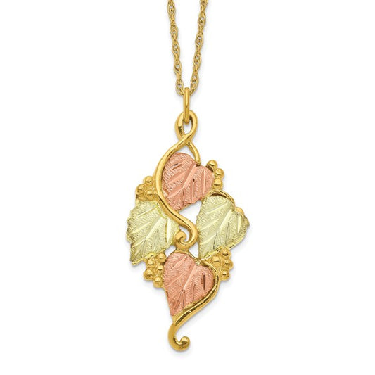 10kt Tri-color Black Hills Gold Necklace