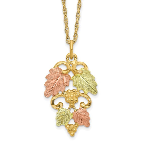 10kt Tri-color Black Hills Gold Necklace