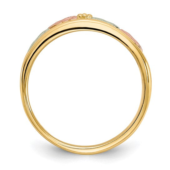 10kt Tri-color Black Hills Gold Ring