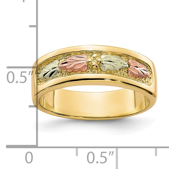 10kt Tri-color Black Hills Gold Ring