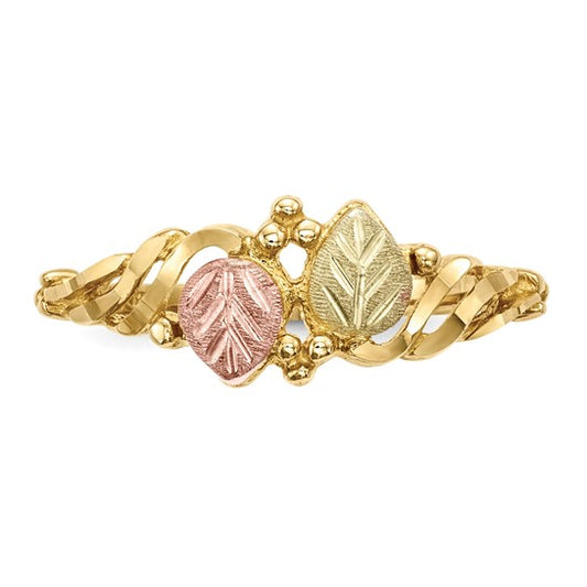 10kt Tri-Color Black Hills Gold Ring