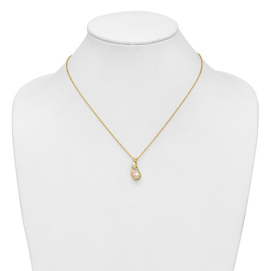 10KT Tri-color w/12K Accents FWC Pearl Black Hills Gold Necklace