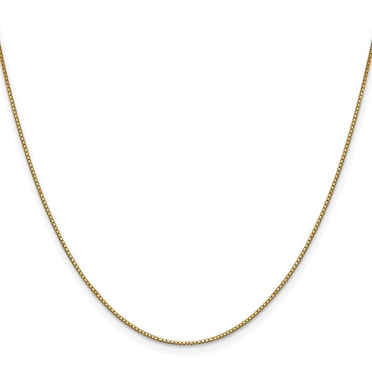 10kt Yellow Gold .90mm Box Chain