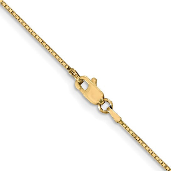10kt Yellow Gold .90mm Box Chain