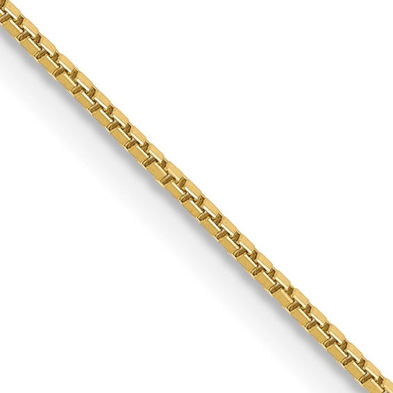 10kt Yellow Gold .90mm Box Chain
