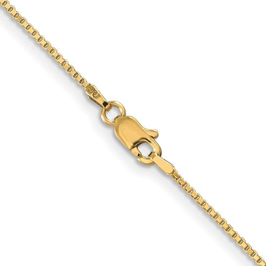 10kt Yellow Gold 1mm Box Chain