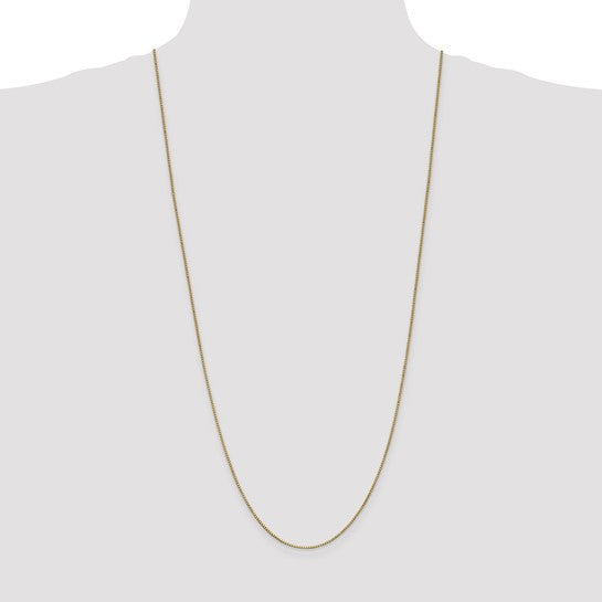 10kt Yellow Gold 1mm Box Chain