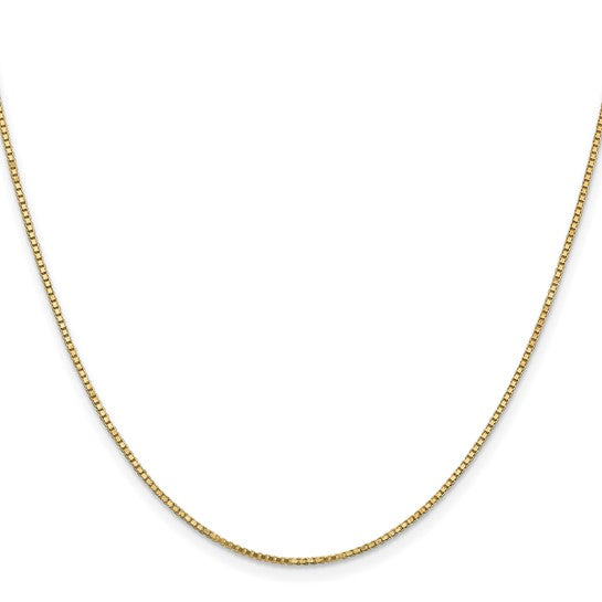 10kt Yellow Gold 1.1mm Box Chain