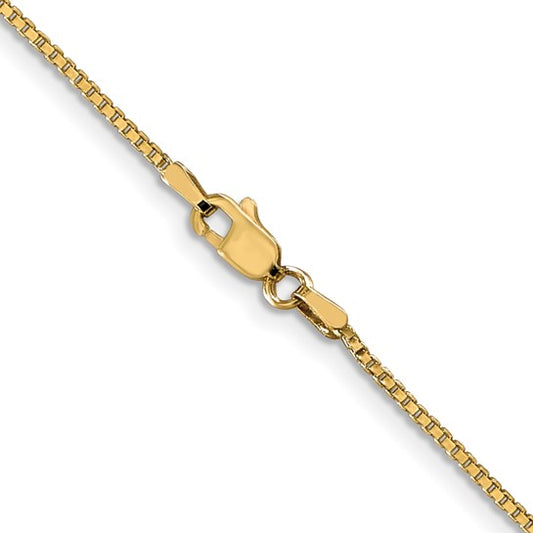10kt Yellow Gold 1.1mm Box Chain