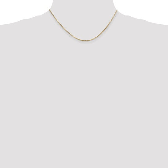 10kt Yellow Gold 1.3mm Box Chain