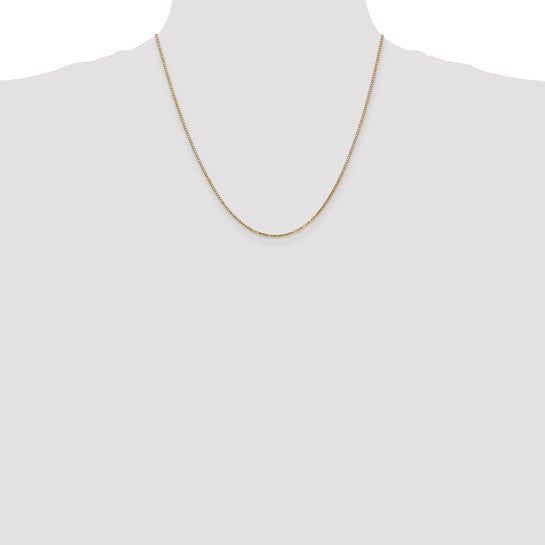 10kt Yellow Gold 1.3mm Box Chain
