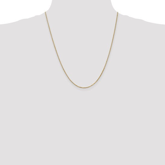 10kt Yellow Gold 1.3mm Box Chain