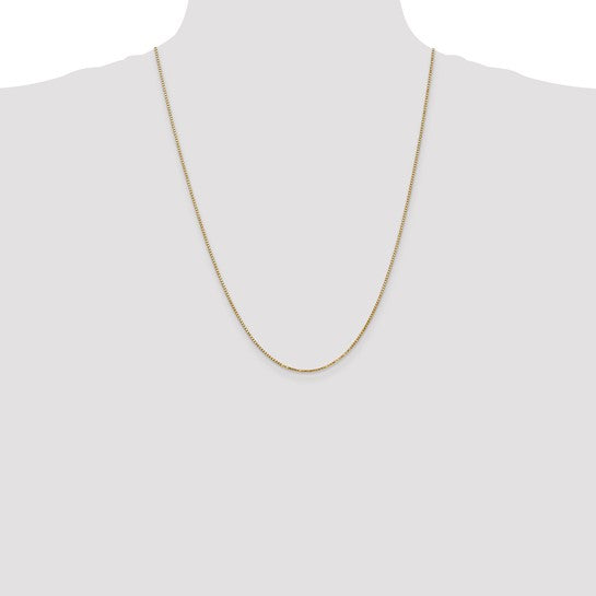 10kt Yellow Gold 1.3mm Box Chain