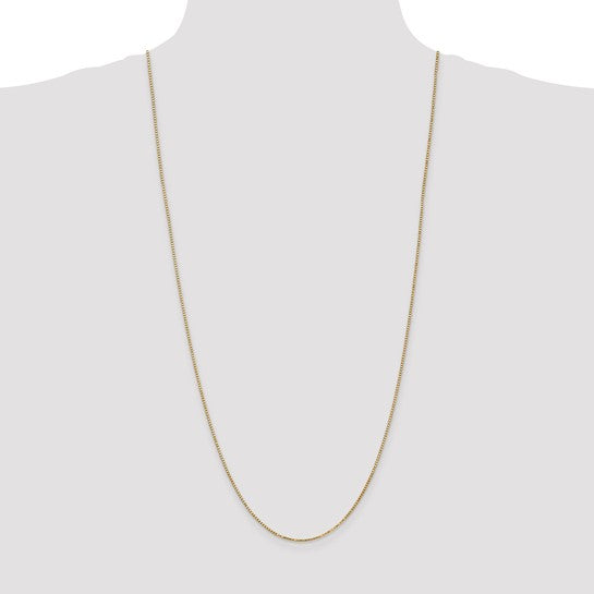 10kt Yellow Gold 1.3mm Box Chain