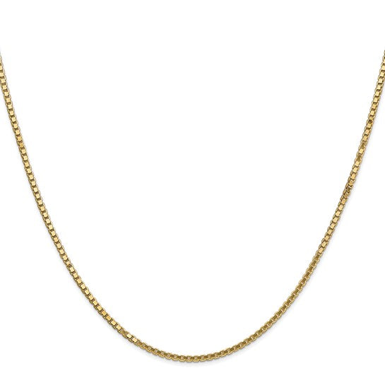 10kt Yellow Gold 1.5mm Box Chain