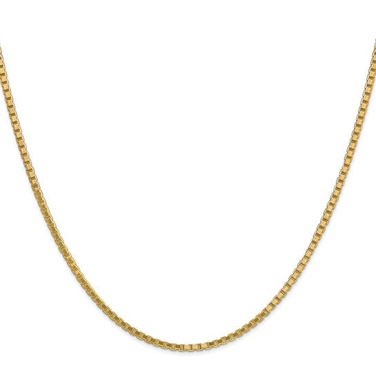 10kt Yellow Gold 1.9mm Box Chain