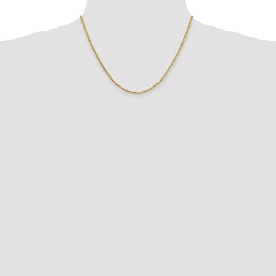 10kt Yellow Gold 1.9mm Box Chain