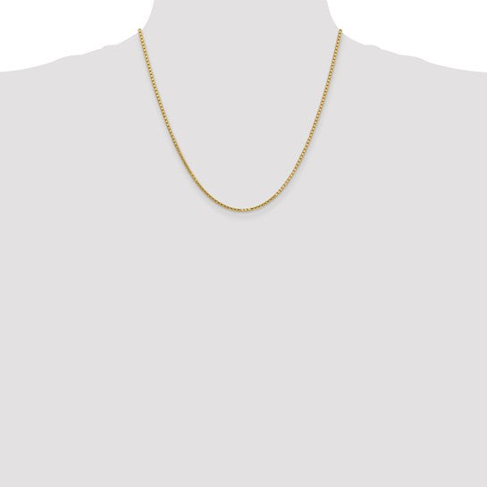 10kt Yellow Gold 1.9mm Box Chain