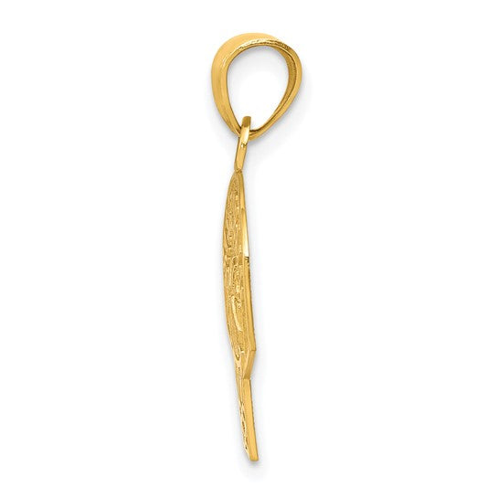 10kt Yellow Gold Basketball Charm