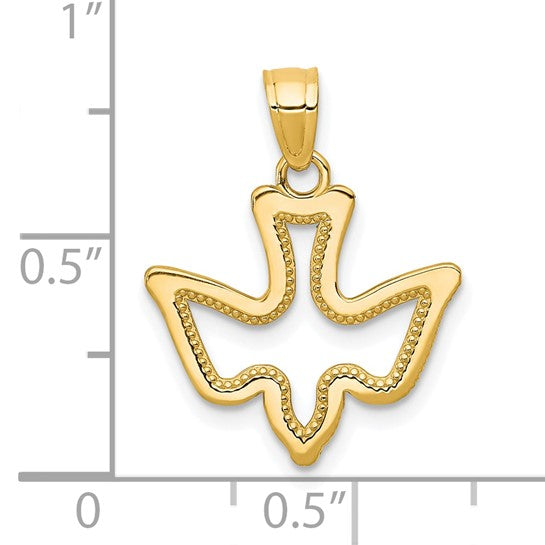 10kt Yellow Gold Dove Charm