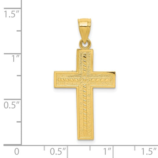 10kt Yellow Gold Cross Pendant