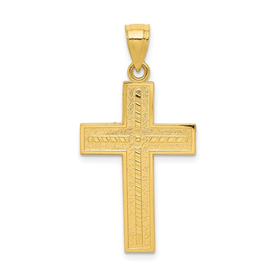10kt Yellow Gold Cross Pendant