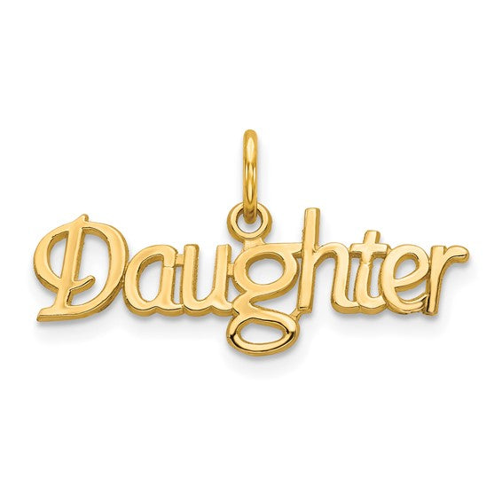 10KT Yellow Gold DAUGHTER Charm