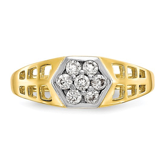 10kt Yellow Gold CZ Child's Ring