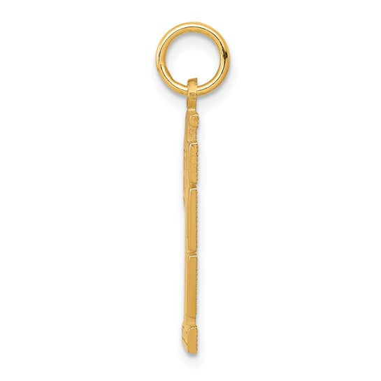 10KT Yellow Gold Lined Design #1 SON Charm