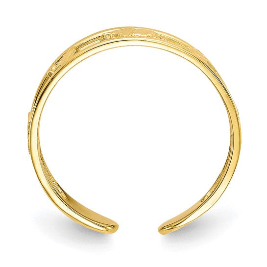 10kt Yellow Gold Luck Toe Ring