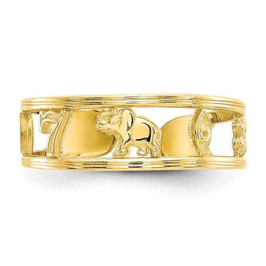 10kt Yellow Gold Luck Toe Ring