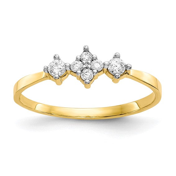 10kt Yellow Gold CZ Ring