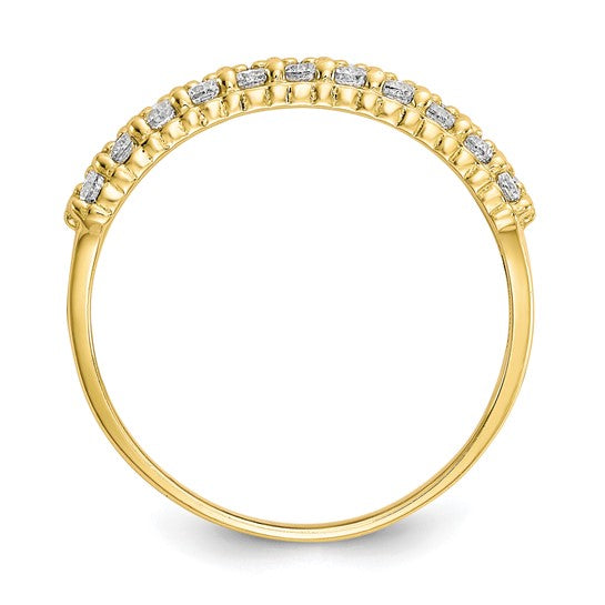 10kt Yellow Gold Fancy CZ Ring
