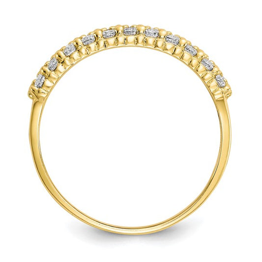 10kt Yellow Gold Fancy CZ Ring