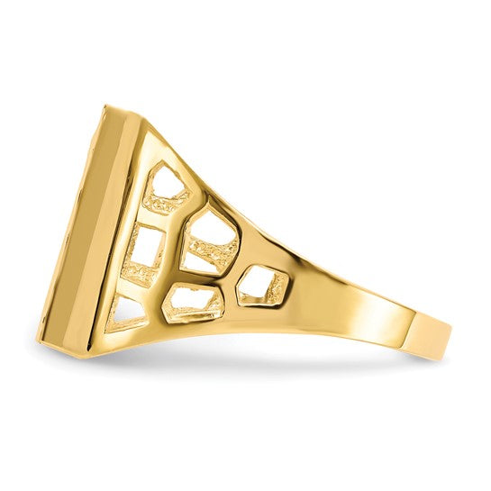 10kt Yellow Gold Men's CZ Ring