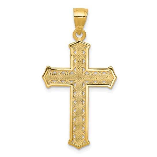 10kt Yellow Gold Cross Pendant