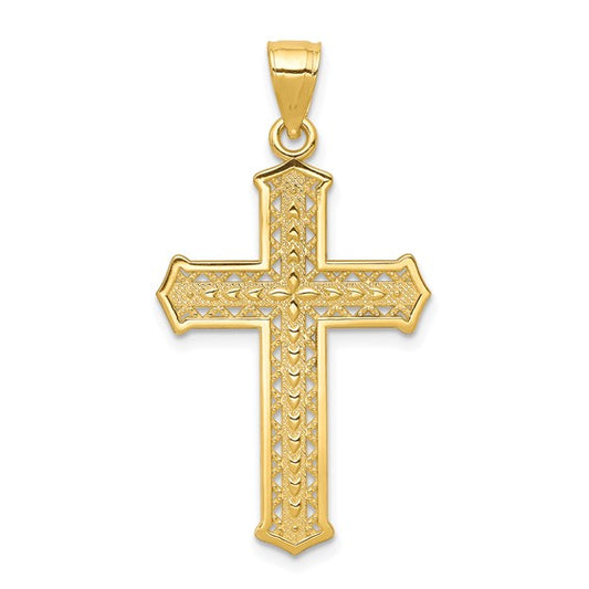 10kt Yellow Gold Cross Pendant