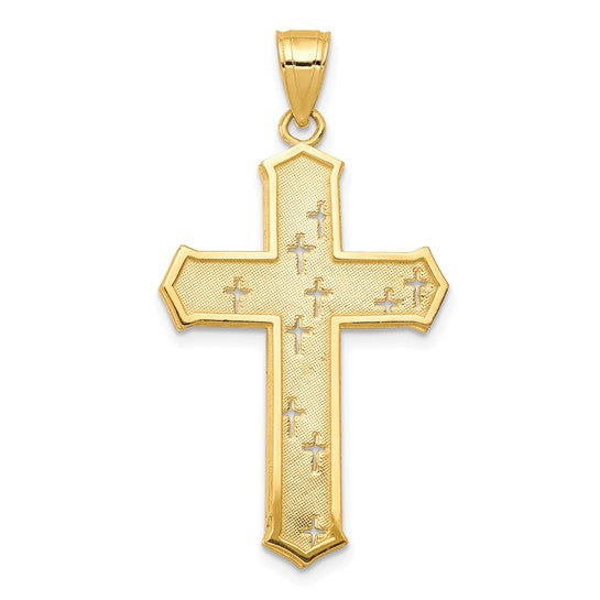 10kt Yellow Gold Passion Cross Pendant