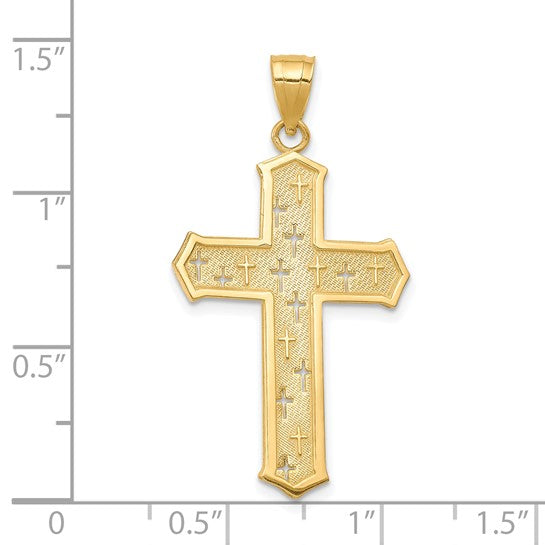 10kt Yellow Gold Passion Cross Pendant