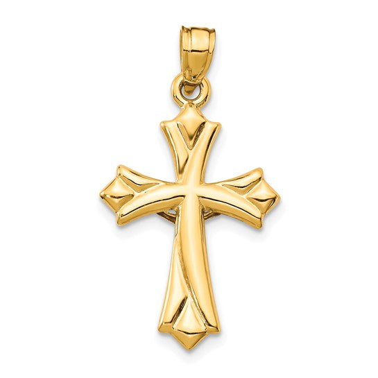 10kt Yellow Gold Reversible Crucifix /Cross Pendant