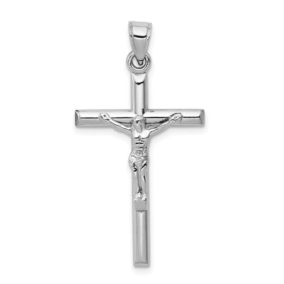 10kt White Gold Crucifix Pendant